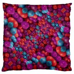 Colorful Spheres Motif Print Design Pattern Large Cushion Case (One Side)