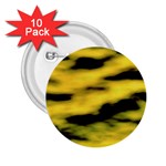 Yellow Waves Flow Series 1 2.25  Buttons (10 pack)  Front