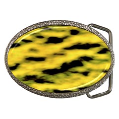 Yellow Waves Flow Series 1 Belt Buckles by DimitriosArt