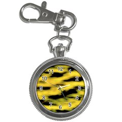 Yellow Waves Flow Series 1 Key Chain Watches by DimitriosArt