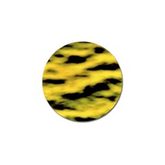 Yellow Waves Flow Series 1 Golf Ball Marker (4 Pack) by DimitriosArt