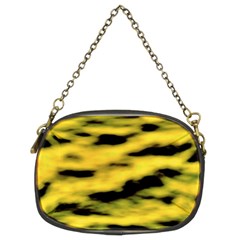 Yellow Waves Flow Series 1 Chain Purse (two Sides) by DimitriosArt