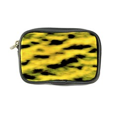 Yellow Waves Flow Series 1 Coin Purse by DimitriosArt