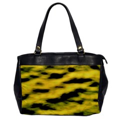 Yellow Waves Flow Series 1 Oversize Office Handbag by DimitriosArt