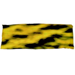 Yellow Waves Flow Series 1 Body Pillow Case (dakimakura) by DimitriosArt