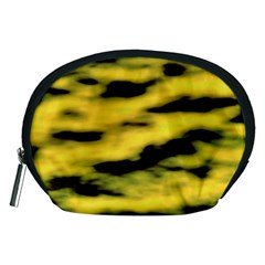 Yellow Waves Flow Series 1 Accessory Pouch (medium) by DimitriosArt