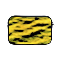 Yellow Waves Flow Series 1 Apple Macbook Pro 13  Zipper Case by DimitriosArt