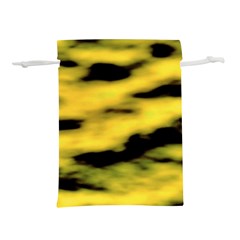 Yellow Waves Flow Series 1 Lightweight Drawstring Pouch (s) by DimitriosArt