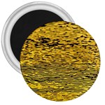 Yellow Waves Flow Series 2 3  Magnets Front