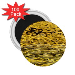 Yellow Waves Flow Series 2 2 25  Magnets (100 Pack)  by DimitriosArt