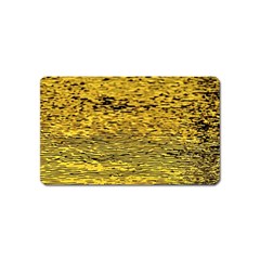 Yellow Waves Flow Series 2 Magnet (name Card) by DimitriosArt