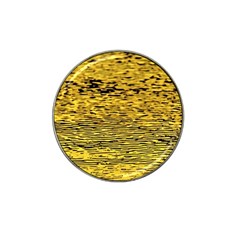 Yellow Waves Flow Series 2 Hat Clip Ball Marker (4 Pack) by DimitriosArt