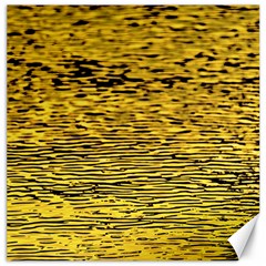 Yellow Waves Flow Series 2 Canvas 16  X 16  by DimitriosArt