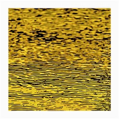 Yellow Waves Flow Series 2 Medium Glasses Cloth (2 Sides) by DimitriosArt