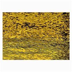 Yellow Waves Flow Series 2 Large Glasses Cloth (2 Sides) by DimitriosArt