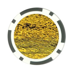 Yellow Waves Flow Series 2 Poker Chip Card Guard