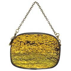 Yellow Waves Flow Series 2 Chain Purse (one Side) by DimitriosArt