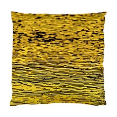 Yellow Waves Flow Series 2 Standard Cushion Case (two Sides) by DimitriosArt