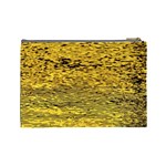 Yellow Waves Flow Series 2 Cosmetic Bag (Large) Back