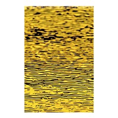 Yellow Waves Flow Series 2 Shower Curtain 48  X 72  (small)  by DimitriosArt