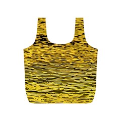 Yellow Waves Flow Series 2 Full Print Recycle Bag (s) by DimitriosArt