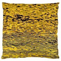 Yellow Waves Flow Series 2 Standard Flano Cushion Case (one Side) by DimitriosArt