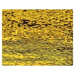 Yellow Waves Flow Series 2 Double Sided Flano Blanket (medium)  by DimitriosArt