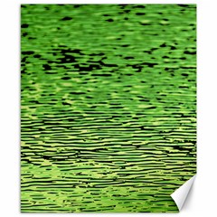 Green Waves Flow Series 2 Canvas 8  X 10  by DimitriosArt