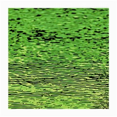 Green Waves Flow Series 2 Medium Glasses Cloth (2 Sides) by DimitriosArt