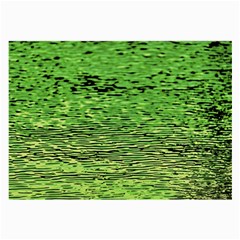 Green Waves Flow Series 2 Large Glasses Cloth (2 Sides) by DimitriosArt