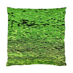 Green Waves Flow Series 2 Standard Cushion Case (one Side) by DimitriosArt