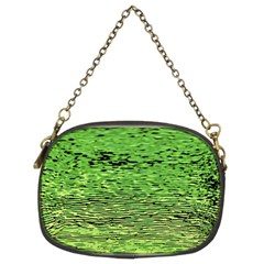 Green Waves Flow Series 2 Chain Purse (two Sides) by DimitriosArt