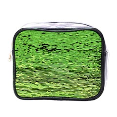 Green Waves Flow Series 2 Mini Toiletries Bag (one Side) by DimitriosArt