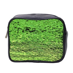 Green Waves Flow Series 2 Mini Toiletries Bag (two Sides) by DimitriosArt