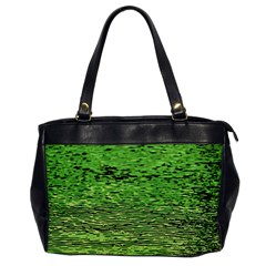 Green Waves Flow Series 2 Oversize Office Handbag by DimitriosArt