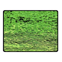 Green Waves Flow Series 2 Fleece Blanket (small) by DimitriosArt