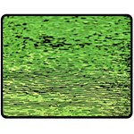 Green Waves Flow Series 2 Double Sided Fleece Blanket (Medium)  58.8 x47.4  Blanket Front