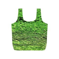 Green Waves Flow Series 2 Full Print Recycle Bag (s) by DimitriosArt