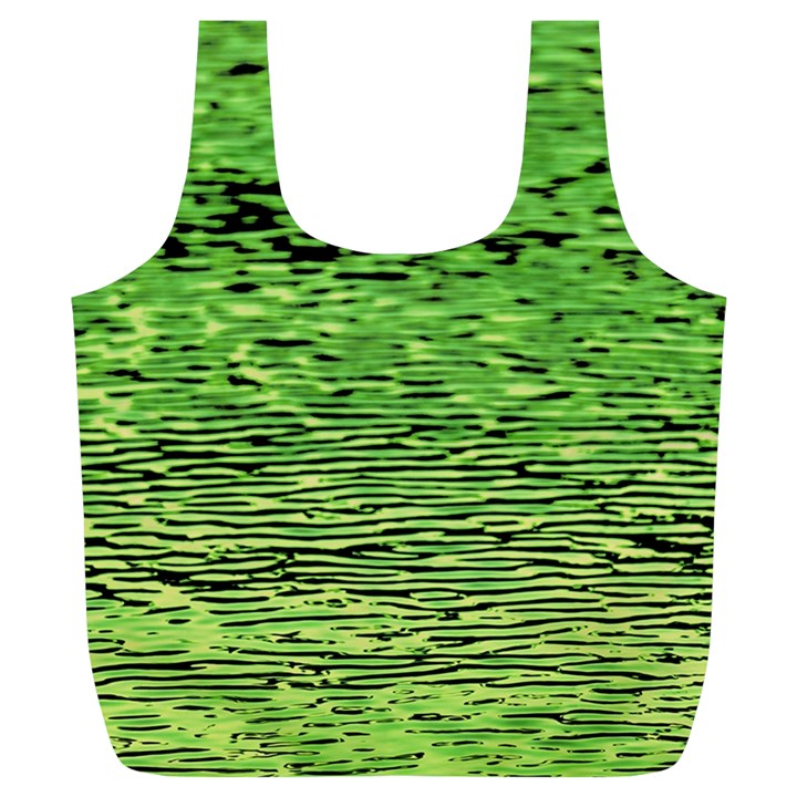 Green Waves Flow Series 2 Full Print Recycle Bag (XL)