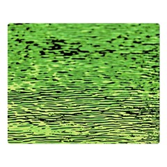 Green Waves Flow Series 2 Double Sided Flano Blanket (large)  by DimitriosArt