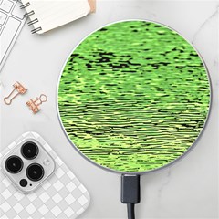 Green Waves Flow Series 2 Wireless Charger by DimitriosArt