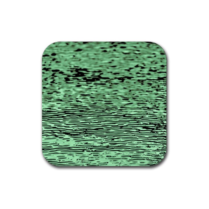 Blue Waves Flow Series 4 Rubber Coaster (Square)