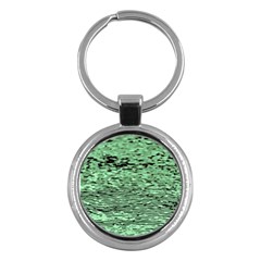 Blue Waves Flow Series 4 Key Chain (round) by DimitriosArt