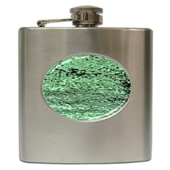 Blue Waves Flow Series 4 Hip Flask (6 Oz) by DimitriosArt