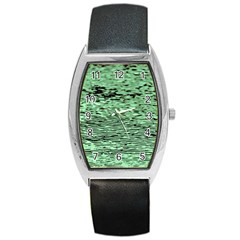 Blue Waves Flow Series 4 Barrel Style Metal Watch by DimitriosArt