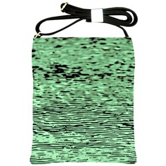 Blue Waves Flow Series 4 Shoulder Sling Bag by DimitriosArt