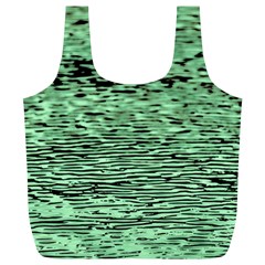 Blue Waves Flow Series 4 Full Print Recycle Bag (xl) by DimitriosArt