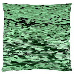 Blue Waves Flow Series 4 Large Flano Cushion Case (one Side) by DimitriosArt