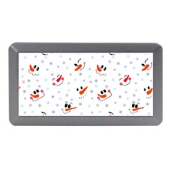 Cute Faces Of Snowmen Memory Card Reader (mini) by SychEva