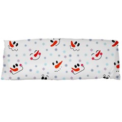 Cute Faces Of Snowmen Body Pillow Case Dakimakura (two Sides)